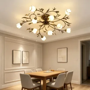 American Industrial Retro Ceiling Lights French European Vintage Chandelier Living Room Bedroom Dining Room Home Decor Fixture