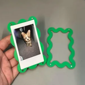 Magnetic Refrigerator Photo Frames Easy Photo Replacement Colorful Magnet Holders for 2x3 Inch Photos Home Wall Decor