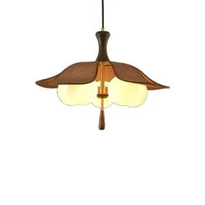 Mid Century Modern Ceiling Lights Glass Ball LED Solid Wood Flush Mount Bedroom Living Room Study Balcony New Model Pendant Lamp