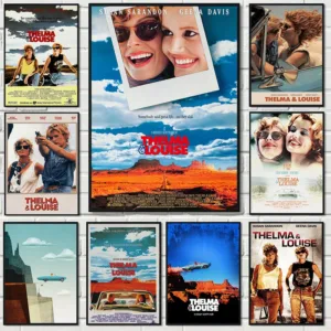 Vintage Classic Feminist Movie Thelma & Louise(1991) Film Poster Canvas Painting Wall Art Pictures Retro Home Room Decor Gift