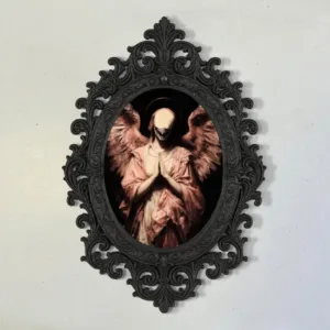 Plastic Dark Academia Wall Art Frame, Gothic Macabre Surreal Art Print Photo Frame for Gothic Home Room Decor