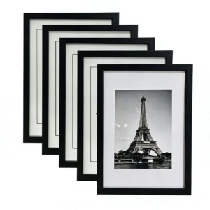 Minimalist Wooden Photo Frame 1/3/5 Pack Multi Sizes, Tabletop & Wall Mount Decor Frame, Memory Gift for Home Bedroom