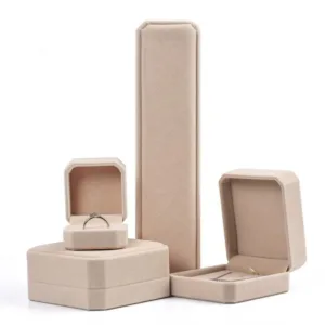 Fashion Velvet Jewelry Box Ring Earrings Necklace Bracelet Storage Organizer Box Jewelry Display Case Holder Gift Packaging
