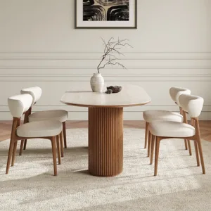 #Brand New Nordic Style Standalone Dining Table or Complete 4 to 6 People Chair Set Option Wooden Dining Table