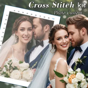 Huacan Embroidery Photo Custom 11CT Printed Canvas Cross Stitch Kits Sale Painting Home Decoration Modern Wall Stickers Handmade