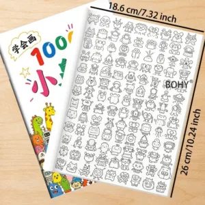 1 Adult Decompression Intensive Line Drawing Exercise Book, 40 High-definition Pages, Zero Foundation Learning Drawing Copying