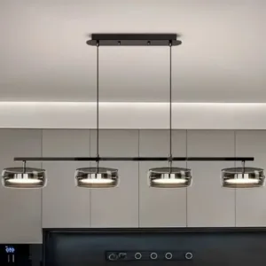 Nordic Minimalist Glass Pendant Lights Dimmable Table Dining Room Kitchen Island Ceiling Chandelier Indoor Lighting Fixture