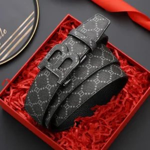 2026 High Quality Brand B Automatic Buckle Famous Belts Men Leather Strap Belts for men jeans,Canvas Male business Belt