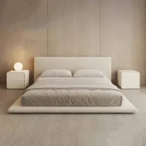 High End Kawaii Double Bed Soft Wood Luxury White Wooden Modern Bedroom Beds Queen Twin Upholstered Camas De Casal Furniture