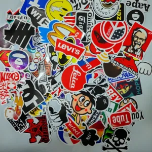 100pcs Non-duplicate High Quality Trendy Cool Graffiti Waterproof Stickers