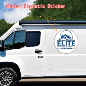 Custom Magnetic Car Sticker Personalized Logo Text Magnet Decal Customized Vehicle Door Sign Business Van Truck Advertising Magn