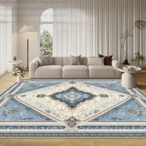 European Classical Style Living Room Luxury Carpet High-end Antiskid Washable Bedroom Decoration Mat Soft Fluffy Study Home Rug