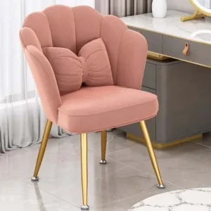 For Dinner Lounge Pink Dining Chairs Luxury Occasional Soft Comfort Dining Chairs Waiting Gold Legs Chaises Salle Manger Furnitu