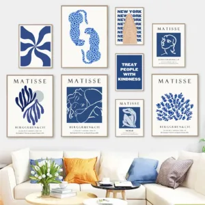 Abstract Matisse Line Body Leaves Leopard Wall Art Canvas Painting Gallery Posters And Prints Picture For Living Room Home Decor