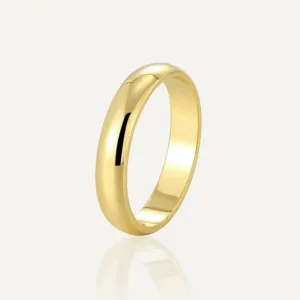 925 Sterling Silve Gold Colour Ring Fashion Women's Classic Simple Couple's Wedding Ring Engagement Party Jewellery Gift
