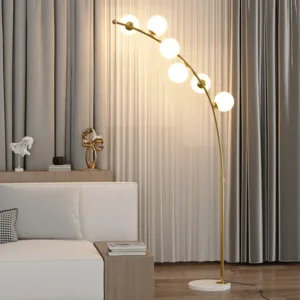 Nordic Fishing Lamp Living Room Floor Lamp Design Sense Bedroom Light Luxury Glass Lights LED Upright Table Lamp Room Decoration