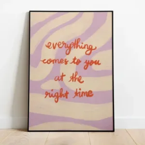 How Lucky Are We Pink Red Striped Wall Art Positive Inspirational Quote Poster Canvas Prints for Modern Living Room Home Decor
