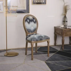 Solid Wood Dining Table Chair American Retro Restaurant Chairs Leisure Armchair Nail Chairs Creative National Style Hotel Home