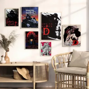 Vampire Hunter D Classic Japanese Anime Retro Good Quality Prints And Posters Whitepaper Prints Posters Artwork Wall Decor