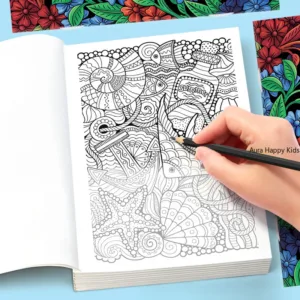 A Book of Adult Hand Drawn Stress Relief Graffiti, Coloring and Copying, Fine Line Drawing and Copying, 24 Pages, Suit As Gifts