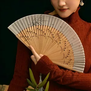 Retro Hand Fan Portable Folding Fans Chinese Style Tassel Manual Dancing Fans Art Craft Gift Elegent Female Woman Fan Home Decor