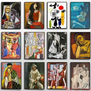 Pablo Picasso Canvas Paintings Abstract Posters and Prints Wall Art Picture for Living Room Aesthetics Home Wall Decoration