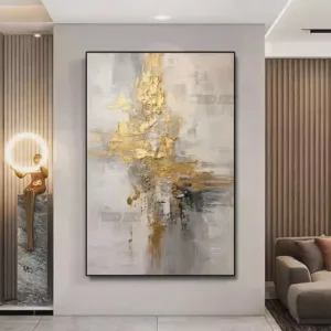 Abstract Textured Acrylic Painting, Thickness DIY Framed Wall Decor Luxury Murals Art, Home Decor Ready Hanging Artwork