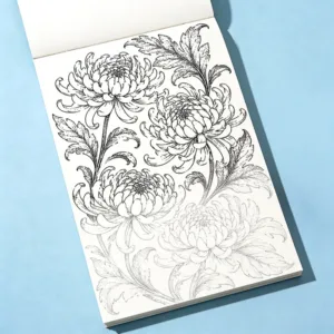 1 Hand Drawn Adult Stress Relief Line Drawing Copy Painting Book, 24 Pages, Suite for Art Enthusiasts for Leisure and Relaxation
