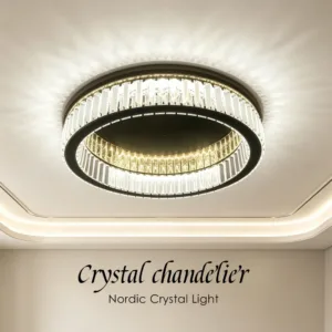 Nordic Crystal Light for Living Room Wedding Lamp Dining Table Hotel Hall Hanging Lamps Indoor Lighting Fixture Home Appliance