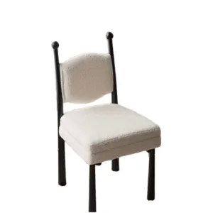 &c Solid Oak Wood Dining Chair Table Set White Upholstery Traditionally Designed Modern Home Office Portable Furniture for Home