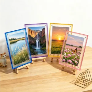 Colored Acrylic Frame DIY Poster Photo Frame Painting Hall Bedroom Wall Living Room Picture Frame Placement Table