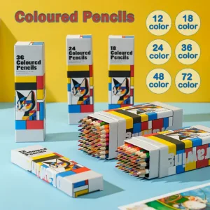 12/24/36/48/72 Colors Oily Colored Pencils Hexagon Wooden Handle Set Artist Painting Drawing Sketch Art Design Student Supplies