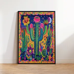 Mexican Maestro Cactus Painting Flower Wall Art Prints Canvas Painting Poster Pictures For Living Room Home Decor