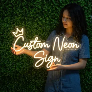 Custom Neon Sign,Custom Gamer Tag Neon Sign,Business Logo Neon Sign,Wedding Name Decor,Personalized Text LED,Salon Crown Art