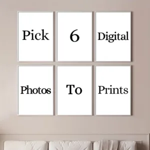 6pcs/set Personalized Canvas Painting Custom Wedding Family Life Photos Posters Wall Art Custom Holiday Birthday Gift Room Decor