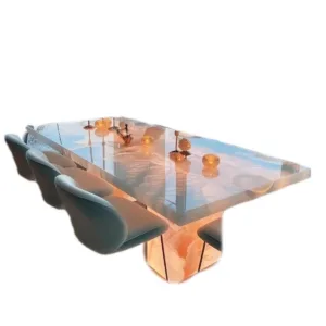 #Elegant Marble Dining Table Set 8 Seater Premium Stone Furniture Readyto Ship Custom Available Bulk Orders Welcome