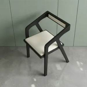 Solid Wood Dining Chairs European Retro Creative Lounge Armchair Hotel Restaurant Backrest Seating Home Furniture Comfortable