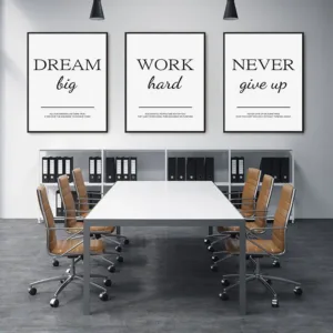 Modern Living Room Simple Decorative Picture Inspirational Wall Art Poster Print Positive Quote Painting on Canvas Home Decor