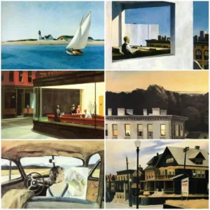 Edward Hopper Wall Art Drawings Vintage Landscape Poster Travel Life Oil Painting Prints on Canvas Living Room Home Decor