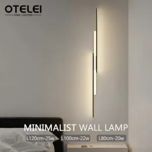 Modern Line Ceiling Lights LED Simple Long Strip Wall Lamp Dimmable Living Room Background Bedroom Staircase Bedroom Chandeliers
