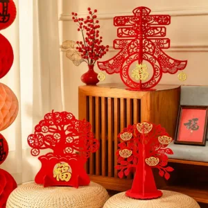 Chinese New Year Decorations Goats Statues Ornament Sheep Year Desk Accessories Spring Festival Ornament for Home Christmas Tree