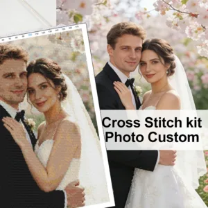 Huacan Custom Photo Cross Stitch Kits Personal 11CT Pictures Handmade Unique Gift Home Decor Crafts Embroidery Sets Art