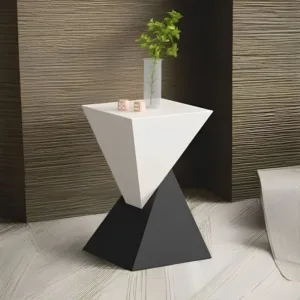 French Light LuxuryMinimalist Side TableMetal EndTable forLiving Room Small Square Coffee Table Space-Saving Home Furniture