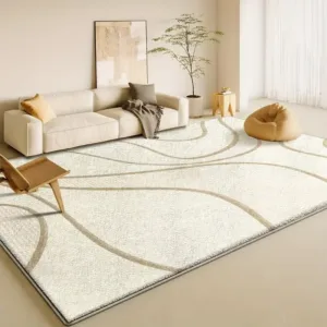 VIKAMA Light Luxury Living Room Carpet Home Non-Slip Sofa Coffee Table Blanket Bedroom Room Decoration Cloakroom Floor Mat