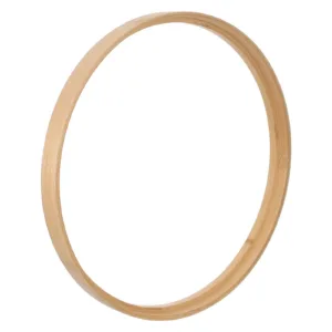 35Cm Bamboo Round Wall Frame Circular Painting Frame for Canvas Artwork Photos Posters Gallery Room Display Canvas Frames