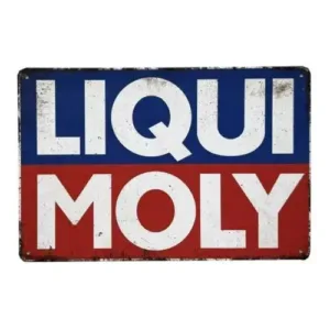 LIQUI MOLY Metal Tin Sign Retro Automotive Man Cave Garage Wall Art Decor
