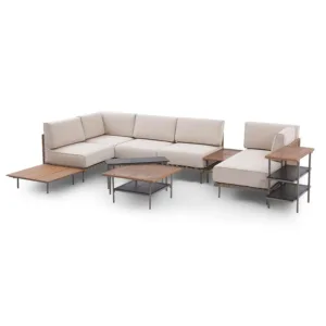 Outdoor Patio Furniture Set, 10-Piece Wicker Outdoor Conversation Set PE Rattan Sectional Sofa with Washable Cushions, Custom