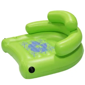 Customized Thickened PVC Inflatable Pool Lounge Chair Durable Floating Water Park Armchair With Cupholder for Resort Use
