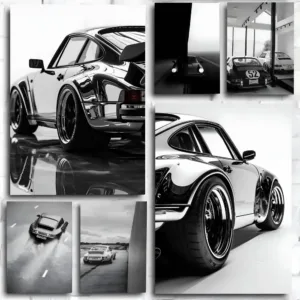 9 Vintage Sports Car 1 Classic Luxury 1 Racing Black White Supercar Poster Art Print Anime Style Home Decor Perfect Room Decor