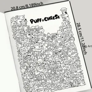 A Stress Relieving Adult Sketchbook That Focuses On Hand Drawn Coloring, Fine Line Drawing Coloring, Halloween/Christmas Gifts
